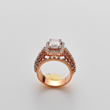 Ring - 14 karaat Roségoud - 2.92ct. tw. Diamant (Lab-grown)