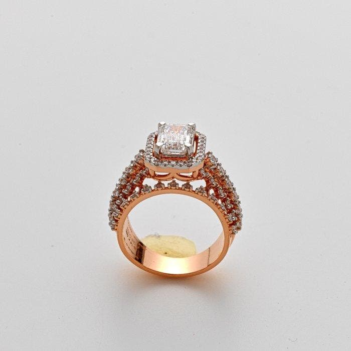 Ring - 14 karaat Roségoud - 2.92ct. tw. Diamant (Lab-grown), Bijoux, Sacs & Beauté, Bagues
