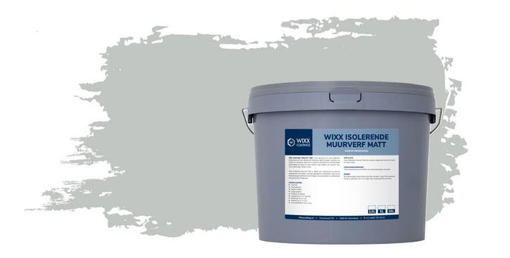 Wixx Isolerende Muurverf Matt RAL 7035 | Lichtgrijs 10L, Doe-het-zelf en Bouw, Verf, Beits en Lak, Nieuw, Verzenden