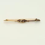 Broche - 14 carats Or jaune - Diamant - Parel.