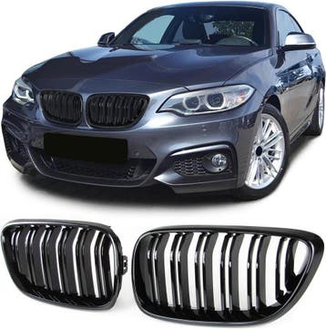 Grillen set | Nieren | geschikt voor BMW 2-Serie | F22 / F23, Verzenden, Nieuw, BMW