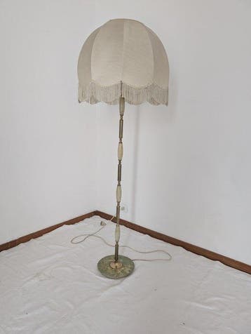 Lampadaire - Marbre, Bronze, Onyx, Antiek en Kunst