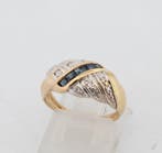 Sans prix de réserve - Bague - 18 carats Or jaune Saphir -