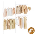 2dekans | SoBuy KLS03-II-W Stevige uitschuifbare, Maison & Meubles, Armoires | Penderies & Garde-robes, Ophalen of Verzenden