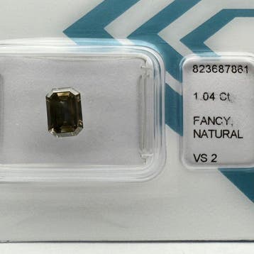 Zonder minimumprijs - 1 pcs Diamant (Natuurlijk gekleurd) -