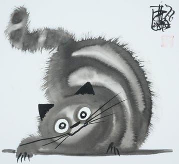 Laszlo Tibay (1962) - Chaton souriant