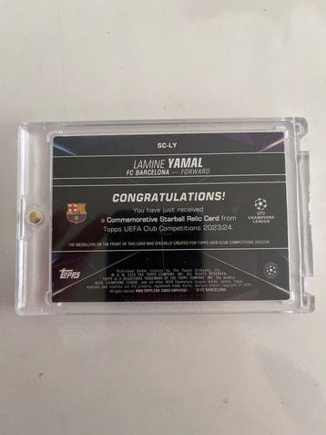 2023/24 Topps UEFA Champions League Lamine Yamal Carte, Verzamelen, Nieuw