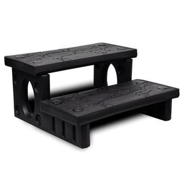 vidaXL Spatrap zwart, Verzenden, Nieuw