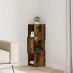 vidaXL Hoekkast Rook Eiken 25,5x25x80cm Bewerkt hout, Verzenden, Nieuw