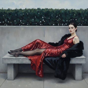 Le Yack - Red Dress on Concrete — The Morning After -