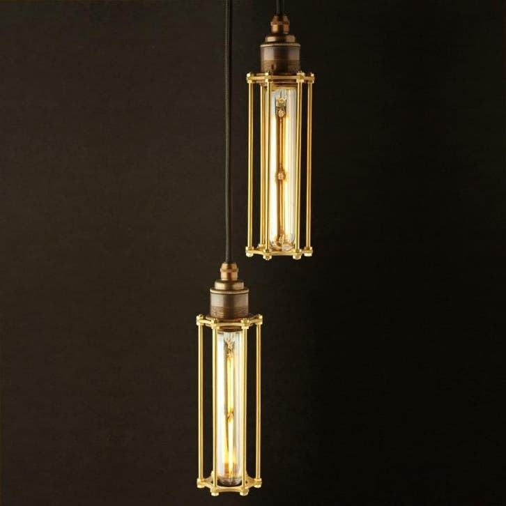 Hexagon Double met plafondkap Hanglamp, Huis en Inrichting, Lampen | Overige, Verzenden