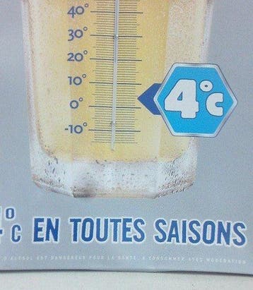 Hoegaarden Witbier Biere Blanche - Thermometer - Metaal