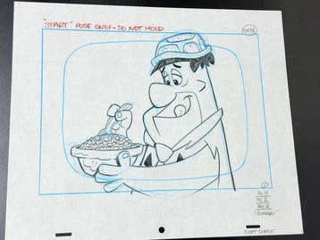Hanna-Barbera - Originele animatietekening van Fred, Cd's en Dvd's, Nieuw in verpakking