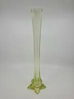 Vaas - Uraniumglas - Soliflore 34,5 cm, Antiquités & Art
