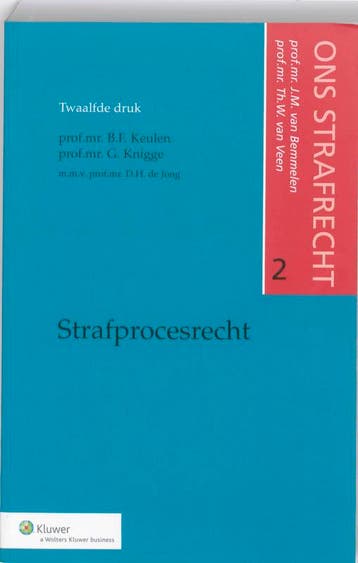 Strafprocesrecht ons strafrecht 9789038708355, Verzenden, Gelezen, J.M. van Bemmelen
