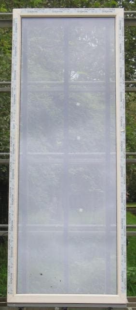 pvc raam , chassis , venster , kozijn 89 x 234 creme 9001, 75 tot 150 cm, Kunststof, Raamkozijn, Nieuw
