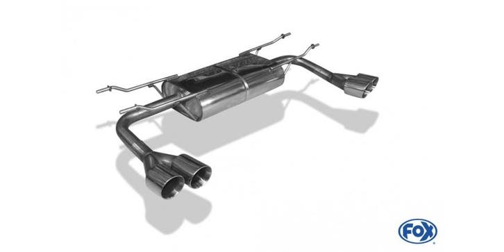 FOX Fiat 124 Spider einddemper dwars uitrit rechts/links - 2, Autos : Pièces & Accessoires, Systèmes d'échappement, Envoi