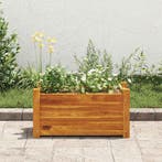vidaXL Plantenbak verhoogd 50x25x25 cm acaciahout, Verzenden, Nieuw