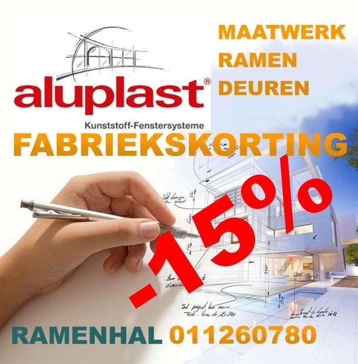15% fabriekskorting MAATWERK ramen, deuren, schuiframen,, Doe-het-zelf en Bouw, Deuren en Vliegenramen, Schuifdeur, Vouwdeur, Nieuw