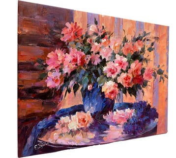 Ekaterina Dzuba (1982) - Roses au Soleil – Harmonie, Antiek en Kunst