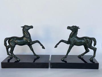 Serre-livres - Superbe paire de serre-livres Cheval - Art
