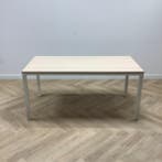 VEPA kantinetafel, (bxd) 160x80 cm, midden-eiken - wit, Gebruikt, Bureau