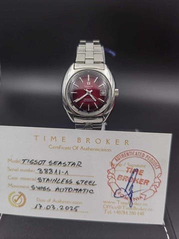 Tissot - Seastar Automatic - Red Dial - Sans prix de réserve