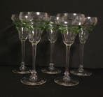 Theresienthal - Verre à vin - Cristal - 5 Old uranium glass