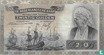 Nederland 20 Gulden 1940 - 1940, Timbres & Monnaies, Billets de banque | Pays-Bas, Verzenden, Los biljet