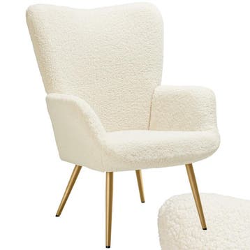 Fauteuil Hygge gestoffeerd, ergonomisch, draagkracht 150 kg, Verzenden