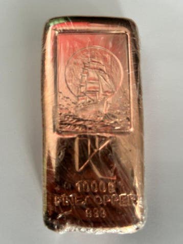 1 kilogram - Koper .999 - Kupfer Kontor - Verzegeld (Zonder
