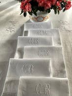 6 stuks linnen handdoeken of servetten uit de vroege