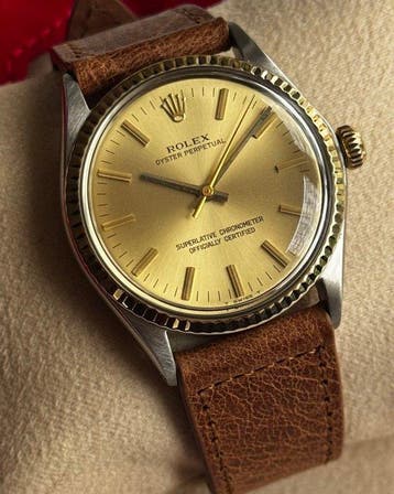 Rolex - Oyster Perpetual - Champagne Dial/Baton Index - 1005