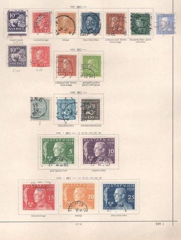 Zweden 1855/1938 - Zwegen collectie, Gestempeld
