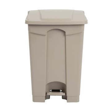 Pedaalemmer | Kunststof (Beige) | 45L | Klapdeksel |, Verzenden