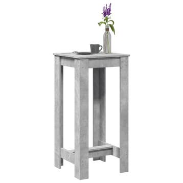 vidaXL Bartafel 51x50x103,5 cm bewerkt hout betongrijs, Verzenden, Nieuw