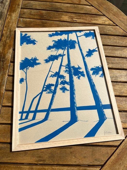 frederic Cadiou - Cap Coz bleu électrique, Antiquités & Art, Art | Peinture | Moderne