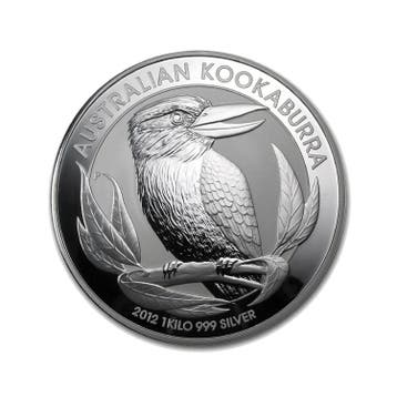 1 kilo zilveren Kookaburra munt 2012