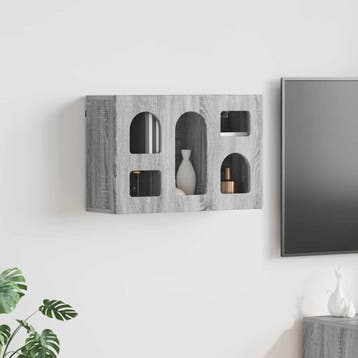 vidaXL Hangkast ELST Grijs Sonoma 60 x 20 x 40 cm Bewerkt, Verzenden