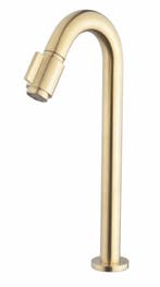 Sanifun fonteinkraan Ezra XL Geborsteld Messing, Doe-het-zelf en Bouw, Sanitair, Ophalen of Verzenden, Nieuw, Kraan