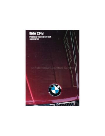 1986 BMW 3 SERIE DIESEL BROCHURE NEDERLANDS, Nieuw