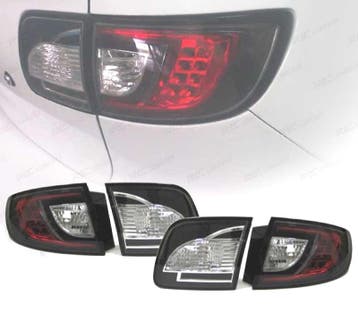 Feux Arrière Pour Mazda 3 03-08 Led Noir, Verzenden