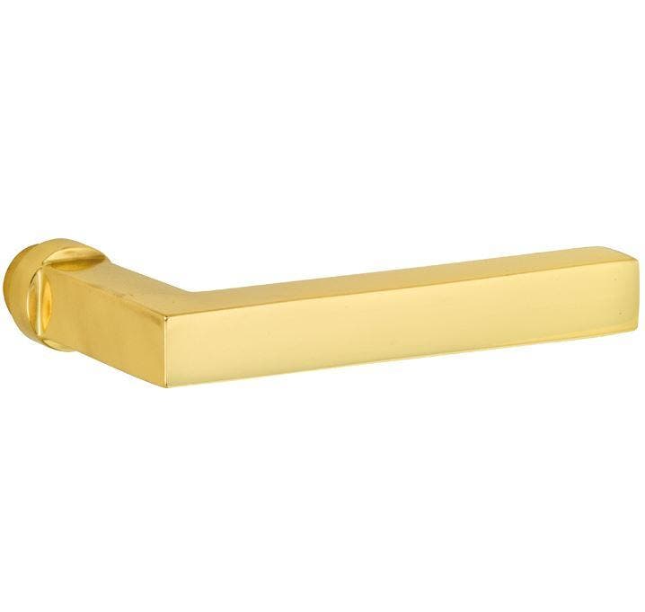 Deurklink Kare messing gelakt, Bricolage & Construction, Fenêtres & Moustiquaires