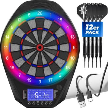 Elektronisch Dartbord 34 Games | Retour Deal | -29% korting!, Verzenden, Nieuw, Dartbord met pijlen, Soft tip