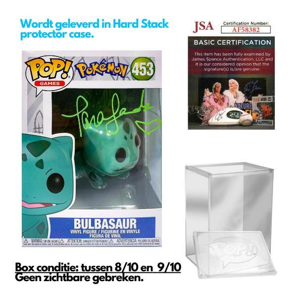 Gesigneerde Funko Pop! Pokemon - Bulbasaur #453, Collections, Jouets miniatures, Envoi