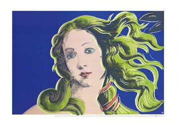 Andy Warhol - Birth of Venus (blue) nach Botticelli