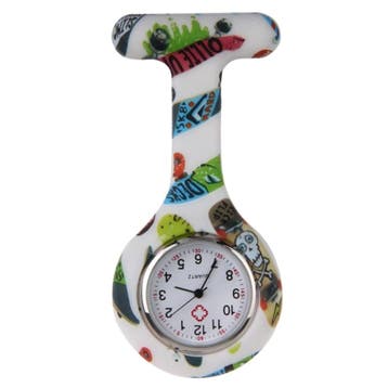 Fako - Verpleegstershorloge - Siliconen Print - Skater, Verzenden, Nieuw