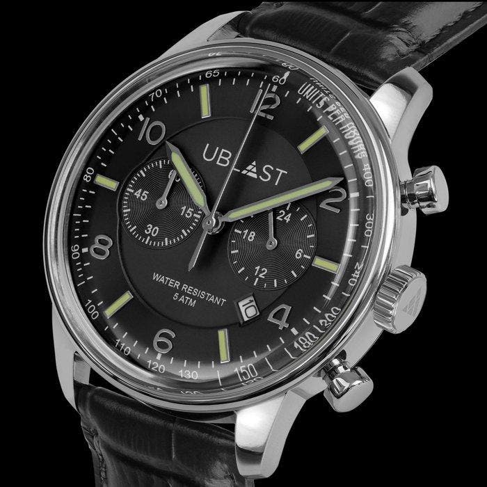 Ublast - Elegant Chronograph - REF. UBELCH40BK - Heren -, Bijoux, Sacs & Beauté, Montres | Hommes