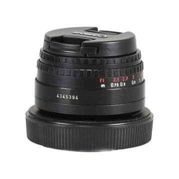 Pentaflex-Color 2.8/50 + Canon EF adapter met garantie, Ophalen of Verzenden