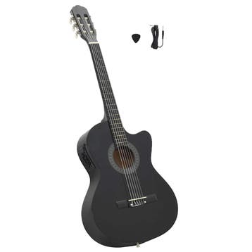 vidaXL Gitaar cutaway met equalizer 6 snaren western, Muziek en Instrumenten, Snaarinstrumenten | Gitaren | Akoestisch, Verzenden